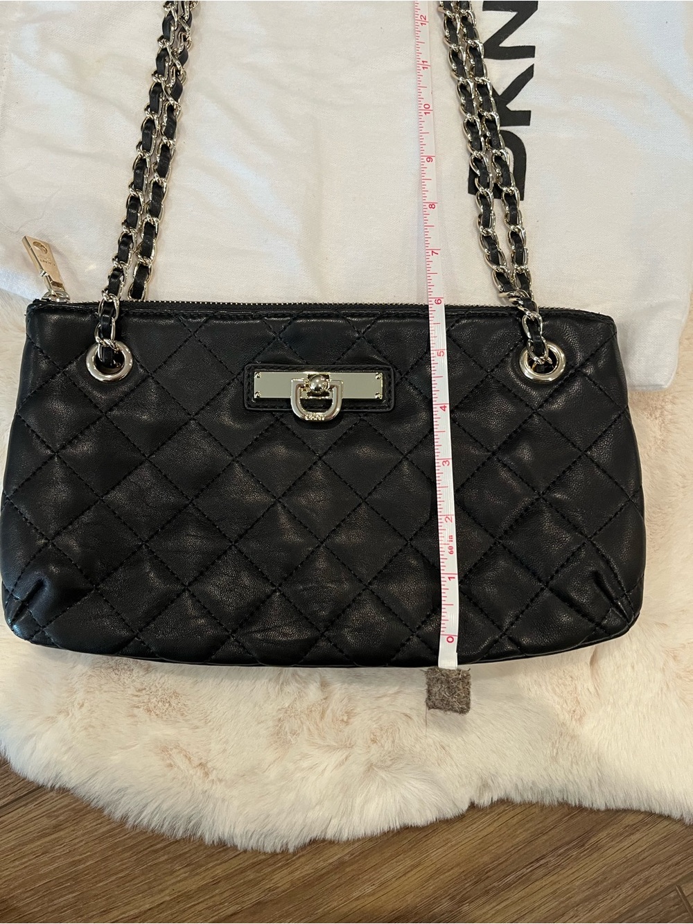 DKNY Quilted Leather Shoulder Crossbody Bag - Picture 8 of 11
